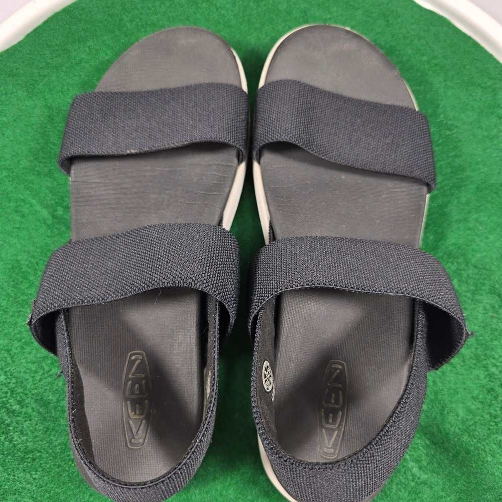 Keen Elle Backstrap Sandals Womens 9 Black Stretch Gore Platform 1022620 - Picture 6 of 9